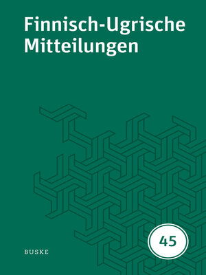 cover image of Finnisch-Ugrische Mitteilungen Band 45